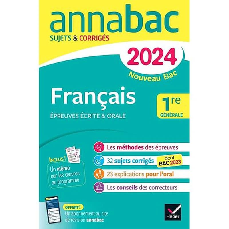 Français 1re générale : [bac 2024]