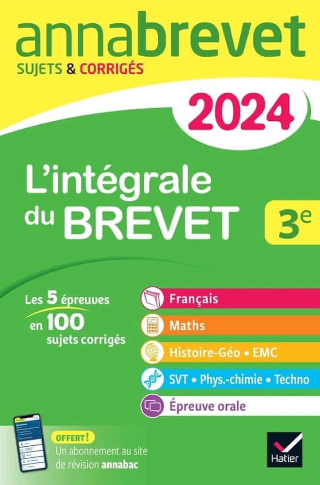 L'intégrale 3e : français, maths, histoire-géo, EMC, sciences, épreuve orale