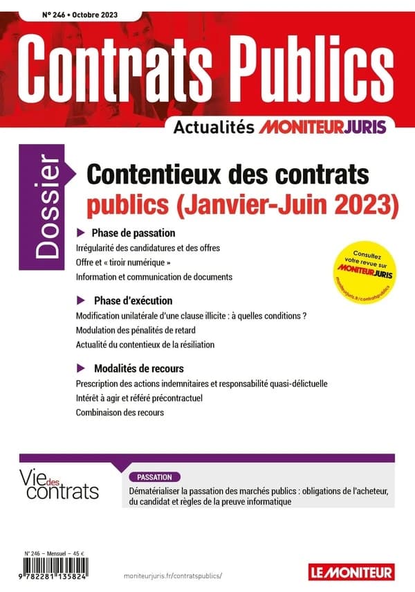 Actualité Commande Contrats Publics n.246 : oct 2023