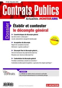 Actualité Commande Contrats Publics n.248 : Établir et contester le décompte général