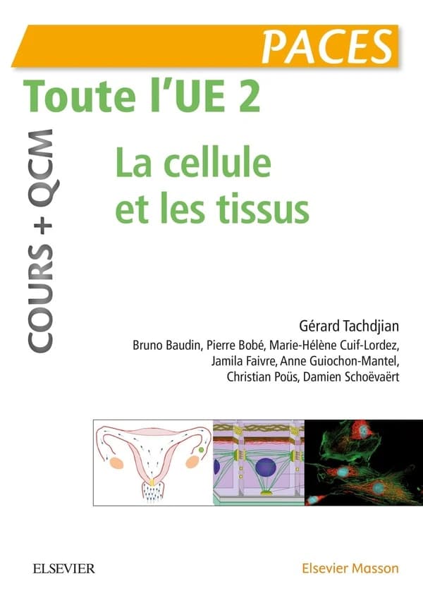 Toute l'UE 2 : la cellule et les tissus : PACES : cours + QCM (2e éd.) Gérard Tachdjian,... Bruno Baudin,... Pierre Bobé,... [et al.]