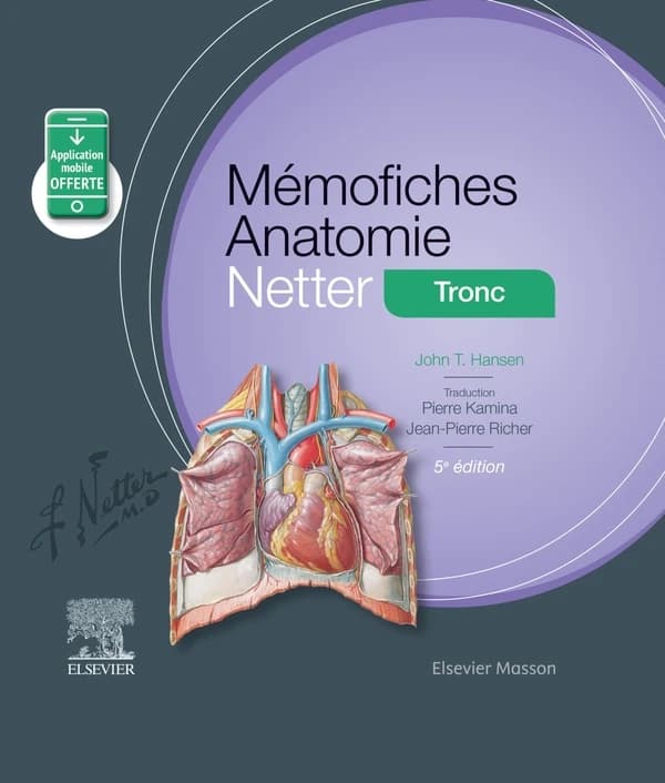 Mémofiches anatomie Netter. Tronc (5e éd.) John T. Hansen,... ; traduction, Pierre Kamina et Jean-Pierre Richer