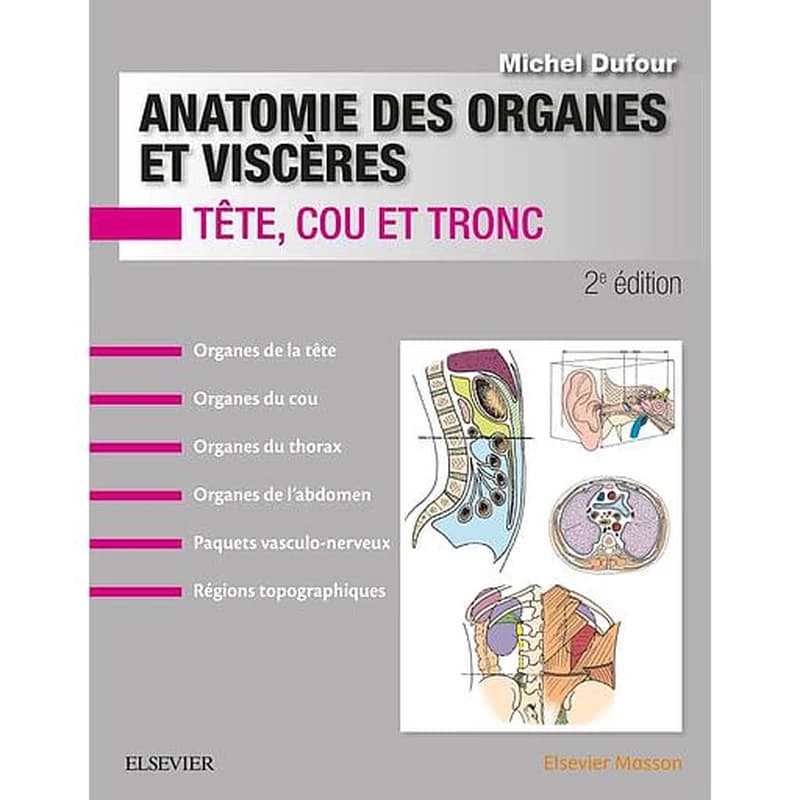 Anatomie des organes et viscères - Tête, cou, tronc