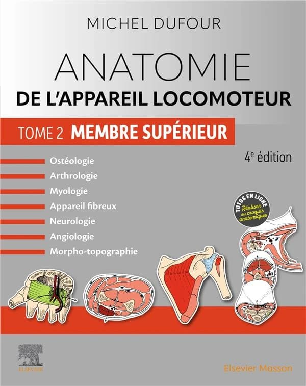 Anatomie de l'appareil locomoteur. Tome 2, Membre supérieur (4e éd.) textes et dessins de Michel Dufour,...