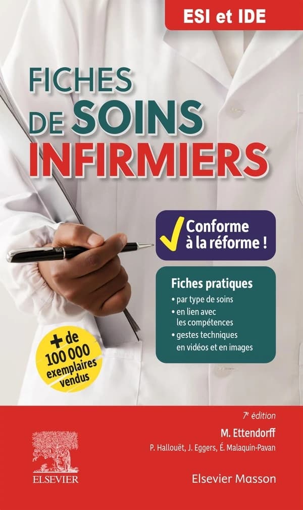 Fiches de soins infirmiers : 38 Sequences Filmees Animees (7e édition)