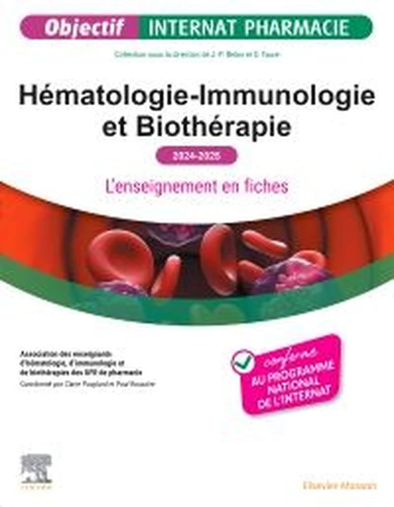 CAMPUS HEMATOLOGIE-IMMUNOLOGIE ET BIOTHERAPIE 2024-2025 - L'ENSEIGNEMENT EN FICHES