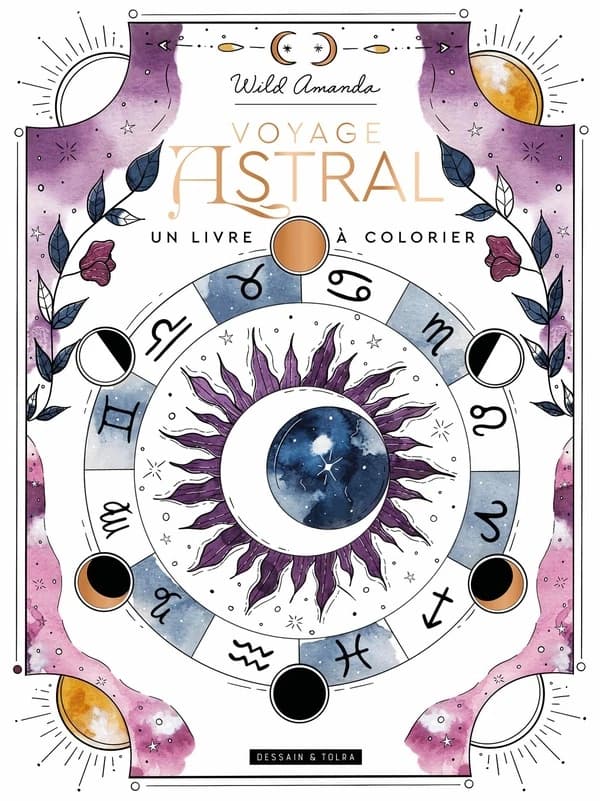 Voyage astral : un livre à colorier : [Album à colorier]