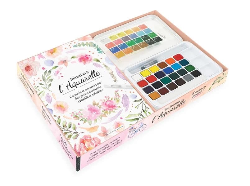 Initiation à l'aquarelle : [Album à colorier]