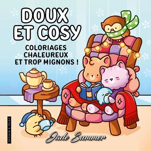 Doux et cosy : Coloriages chaleureux et trop mignons !