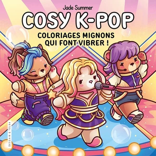 Cosy K-pop : Coloriages mignons qui font vibrer !