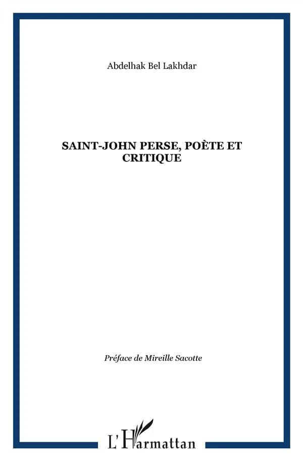 Saint-John Perse, poète et critique
