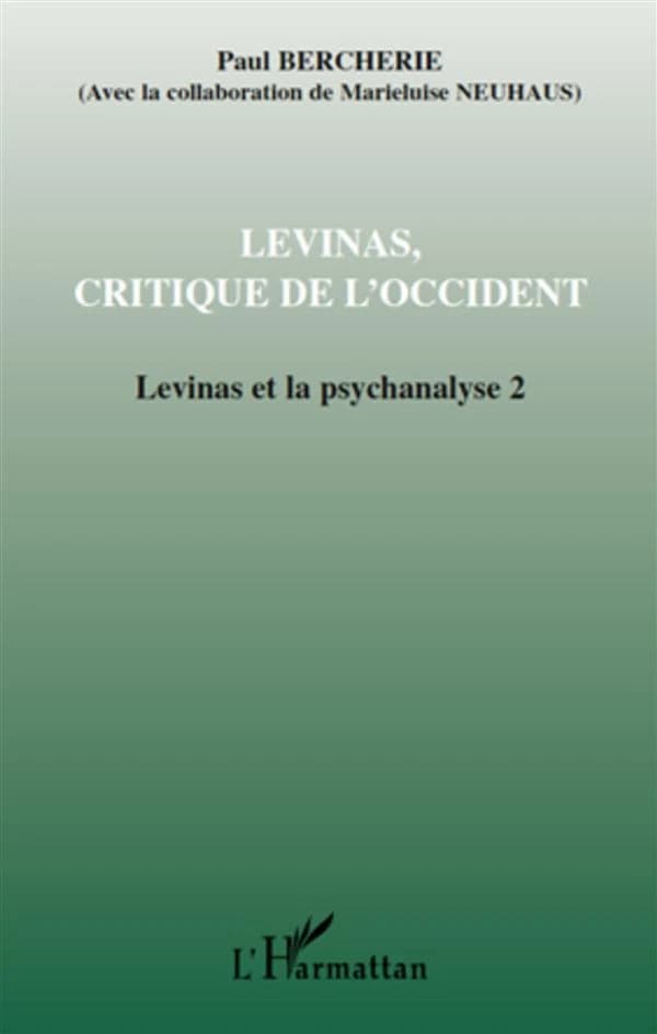 Levinas, critique de l'Occident