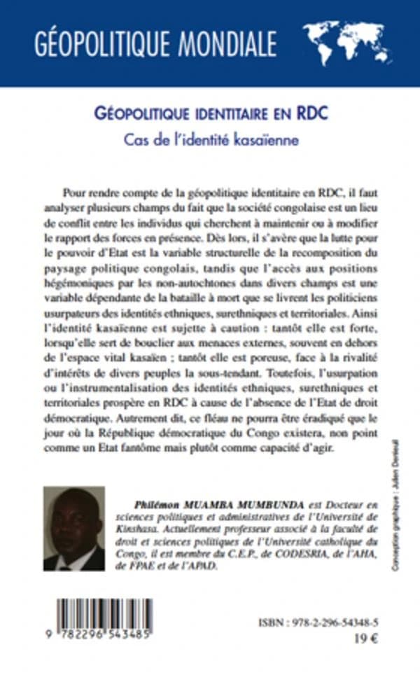 Géopolitique identitaire en RDC : cas de l'identité kasaïenne