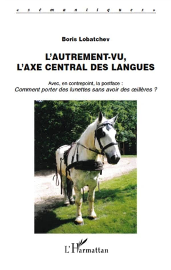 L'autrement-vu automatique des langues qui mène le bal dans d'intermédiaires zones négatives, puis coince son homme à l'extrémité des angles positifs mutés en cases : un schéma développé suivi, en compensation, de Comment porter des lunettes sans avoir de