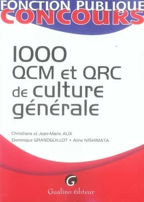 1000 QCM et QRC de culture générale