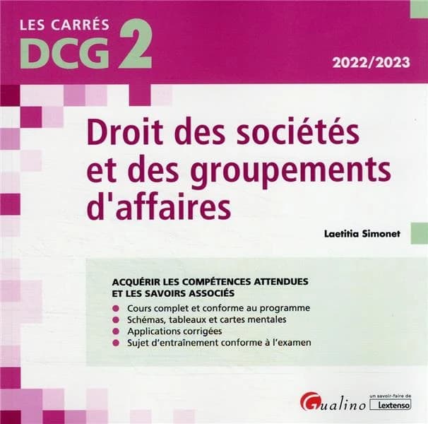 Droit des sociétés et des groupements d'affaires ([Éd.] 2022-2023) Laetitia Simonet