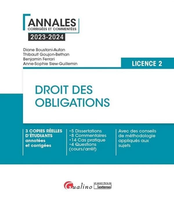 Droit des obligations : introduction au droit des contrats, formation du contrat, vie du contrat...