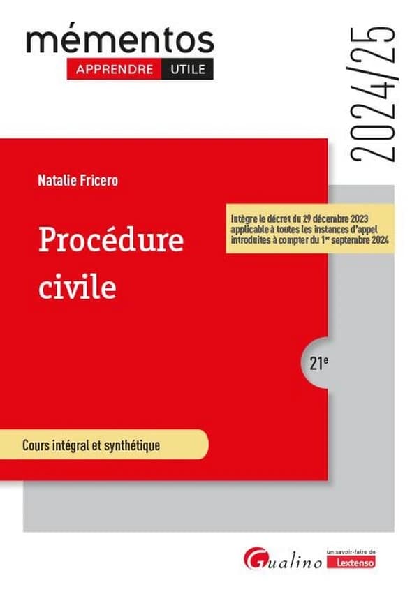 Procédure civile : cours intégral et synthétique