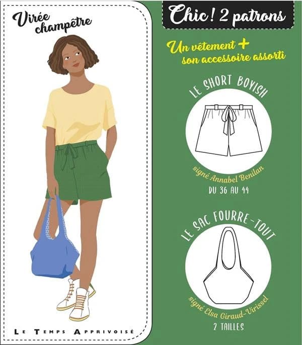 Virée champêtre : Chic! 2 patrons : un vêtement + son accesoire assorti : [Image didactique]