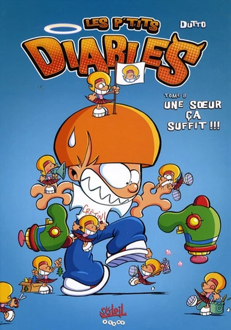 Une soeur ça suffit !!! ([Éd. garçons]) scénario et dessin, Olivier Dutto ; couleurs, Benoît Bekaert