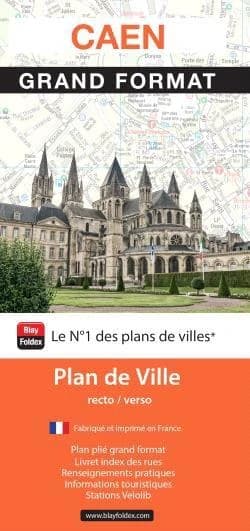 Caen : grand format : plan de ville