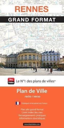 Rennes - Vitré - Fougères : grand format : plan de ville