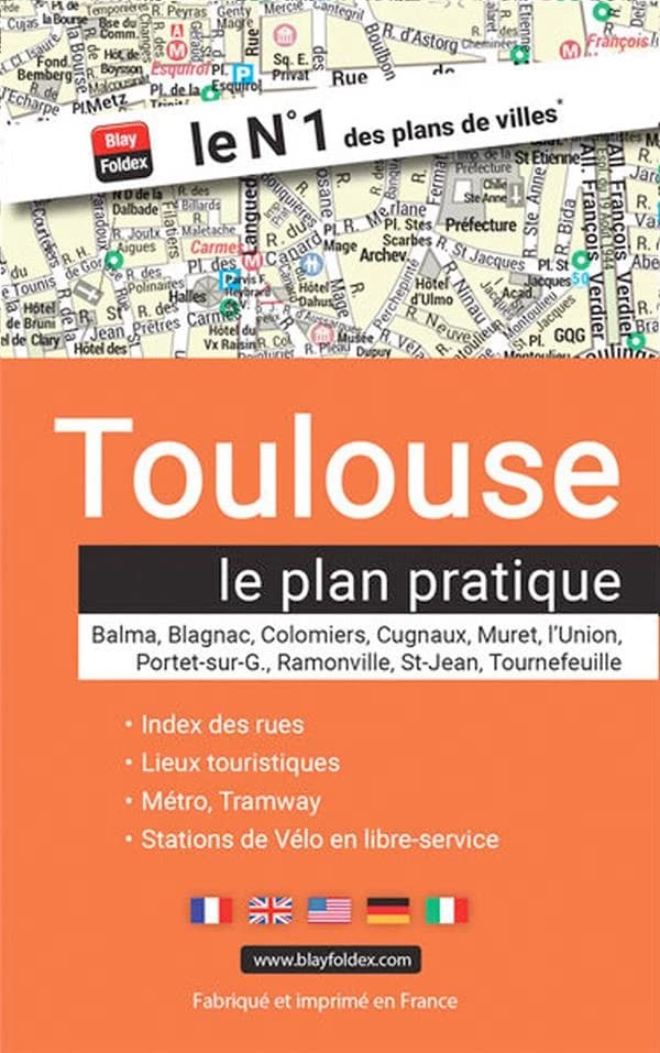 Toulouse : le plan pratique : Balma, Blagnac, Colomiers, Cugnaux, Muret, l'Union, Portet-sur-G[aronne], Ramonville, S[ain]t-Jean, Tournefeuille