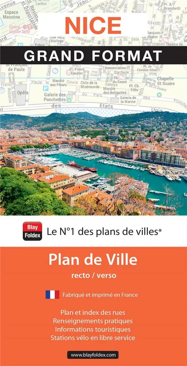 Nice : grand format : plan de ville