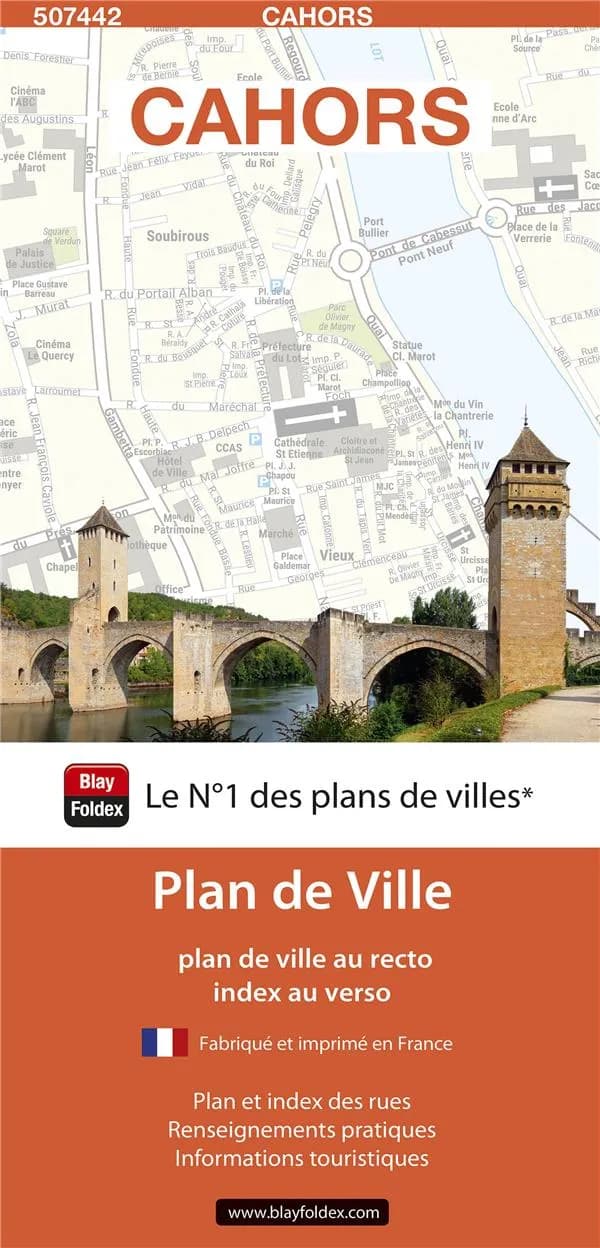 Cahors : avec plan détaillé du centre-ville
