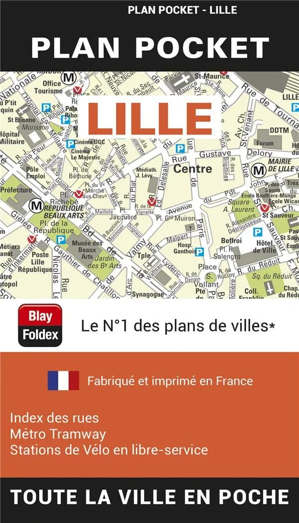 Lille : Plan pocket (édition 2024)