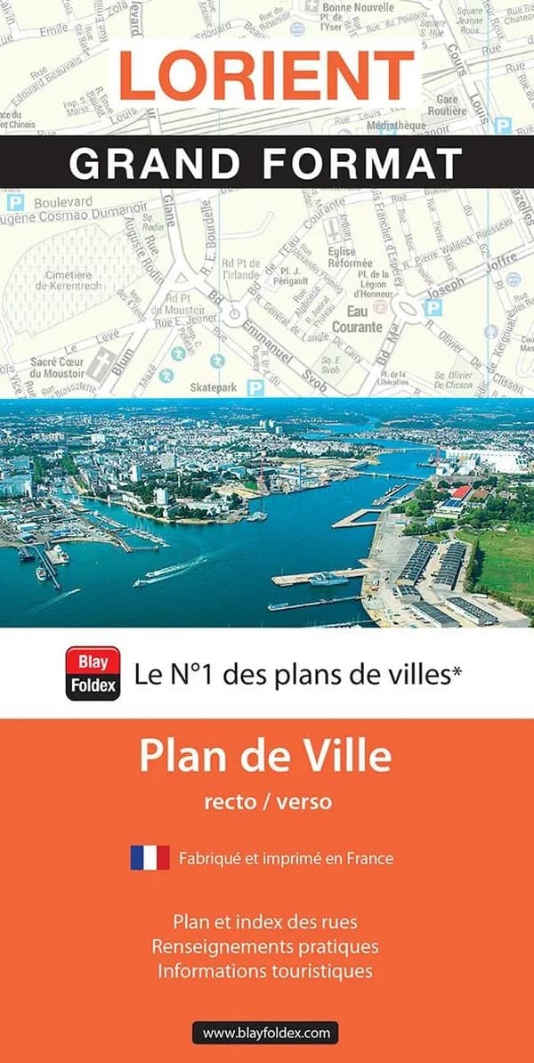Lorient : grand format : plan de ville