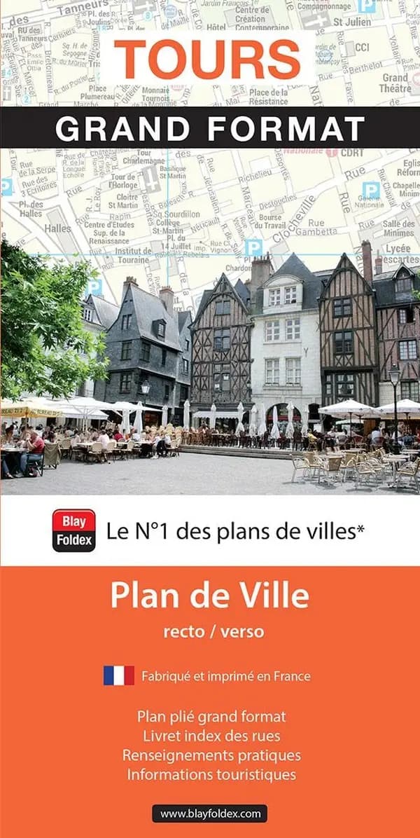 Tours : grand format : plan de ville