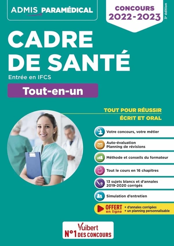 Cadre de santé : entrée en IFCS : tout-en-un, concours 2022-2023 (3e éd.) Mandi Gueguen,... Josseline Jacques,...