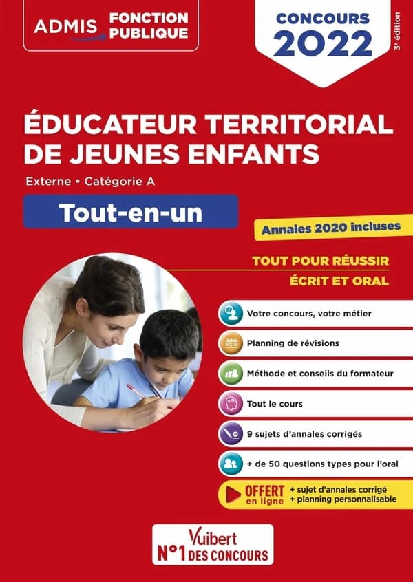 Éducateur territorial de jeunes enfants : externe, catégorie A : tout-en-un : concours 2022 (3e édition) Fabienne Geninasca,..