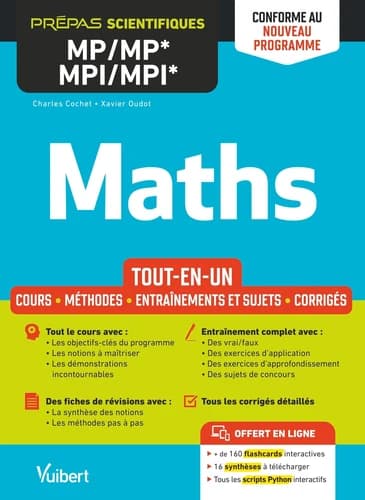 Maths, MP-MP*, MPI-MPI* : tout-en-un...