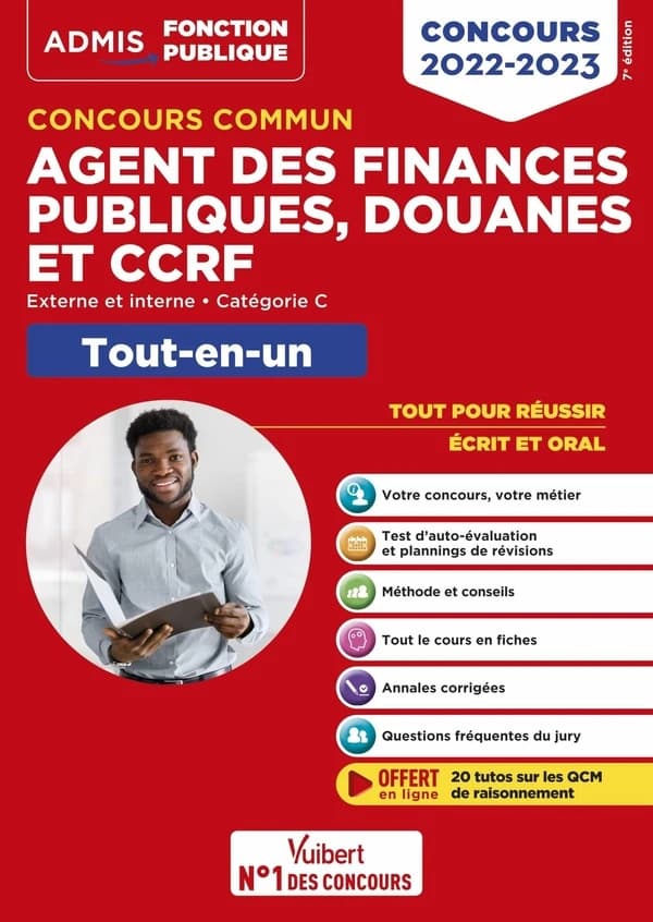 Concours commun agent des finances publiques, douanes et CCRF : externe, interne, catégorie C : tout-en-un : concours 2022-2023 (7e éd.)