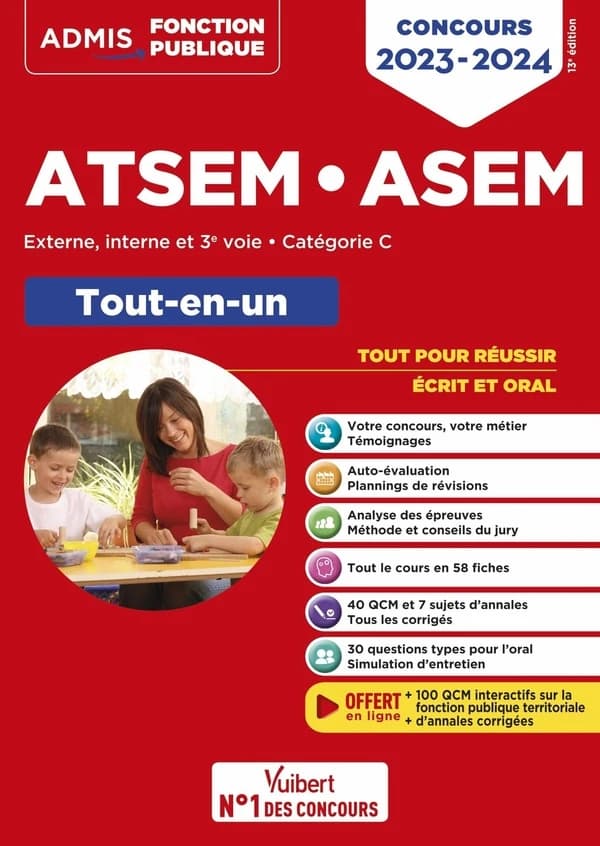 ATSEM-ASEM : externe, interne et 3e voie, catégorie C : tout-en-un (13e éd.) Élodie Laplace,... ; coordonné par Pierre-Brice Lebrun,...