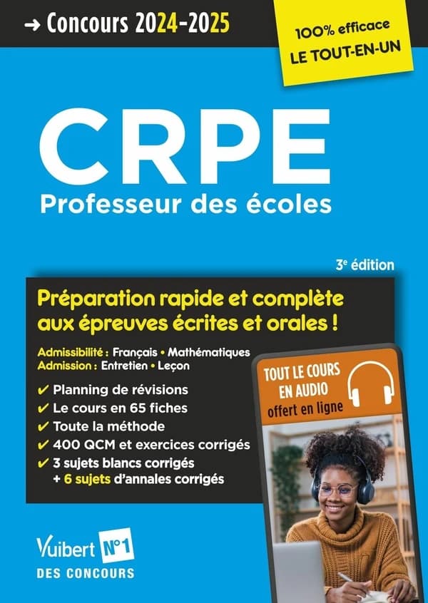 CRPE, professeur des écoles (3e éd.) ouvrage dirigé par Marc Loison,... ; coordonné par Isabelle Pasquier,... ; [rédigé par] Jean-Robert Delplace,... Danièle Dubois,... Haimo Groenen,... ; en collaboration avec Florence Macke,...