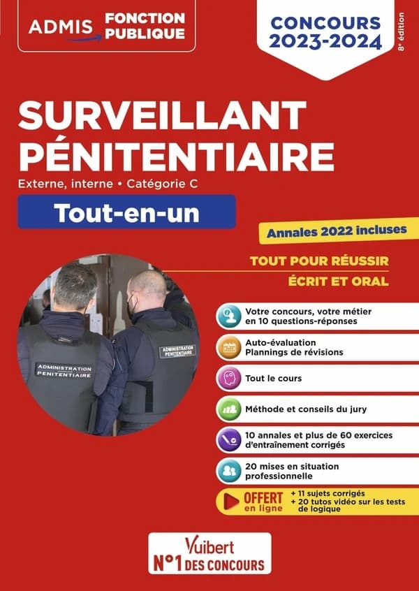 Surveillant pénitentiaire : tout-en-un (8e éd.) Christophe Blondel-Deblangy,... Emmanuel Kerdraon,... Pierre-Brice Lebrun,...
