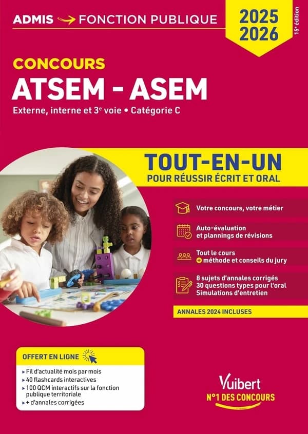ATSEM-ASEM : externe, interne et 3e voie, catégorie C, tout-en-un (15e éd.) Élodie Laplace,... ; coordonné par Pierre-Brice Lebrun,...