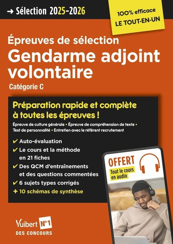 Gendarme adjoint volontaire : concours 2025-2026