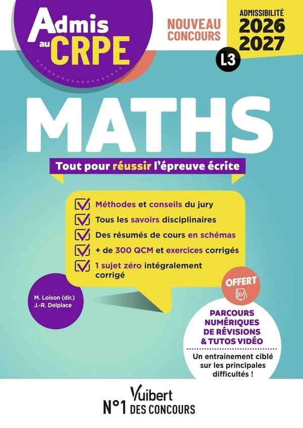 Maths : toutes pour réussir l'épreuve écrite (2026-2027)