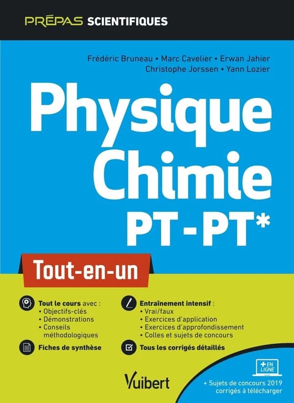 Physique, chimie : PT-PT* : tout-en-un