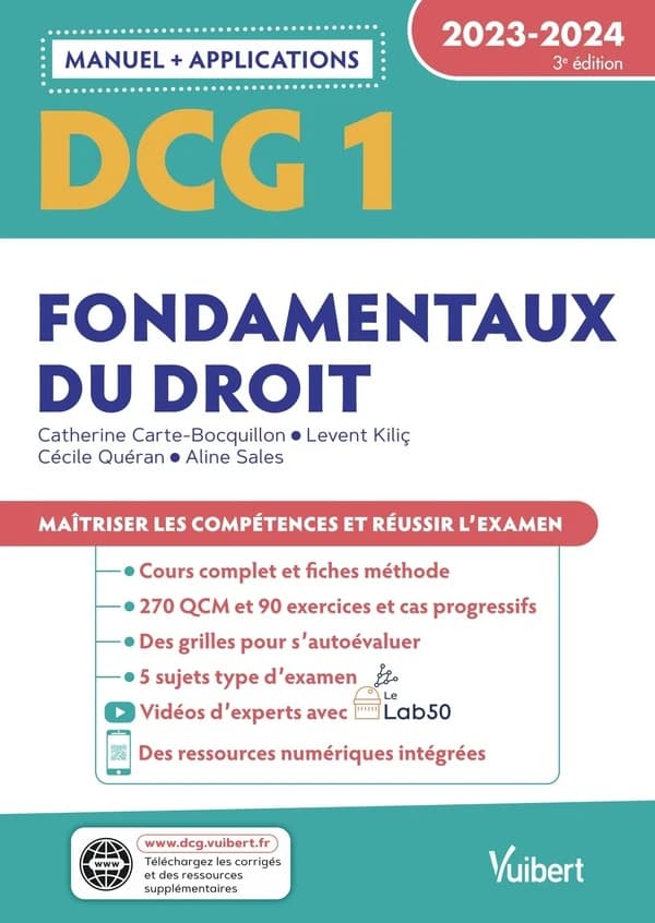 Fondamentaux du droit : 2023-2024 (3e éd.) Catherine Carte-Bocquillon,... Levent Kiliç,... Cécile Quéran,... [et al.]