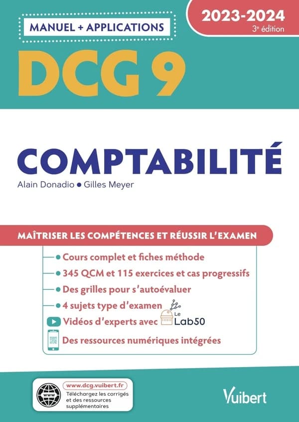 Comptabilité DCG 9 : Manuel + applications