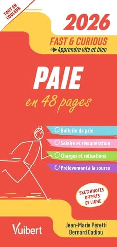 Paie : en 48 pages ([Éd.] 2026) Jean-Marie Peretti, Bernard Cadiou