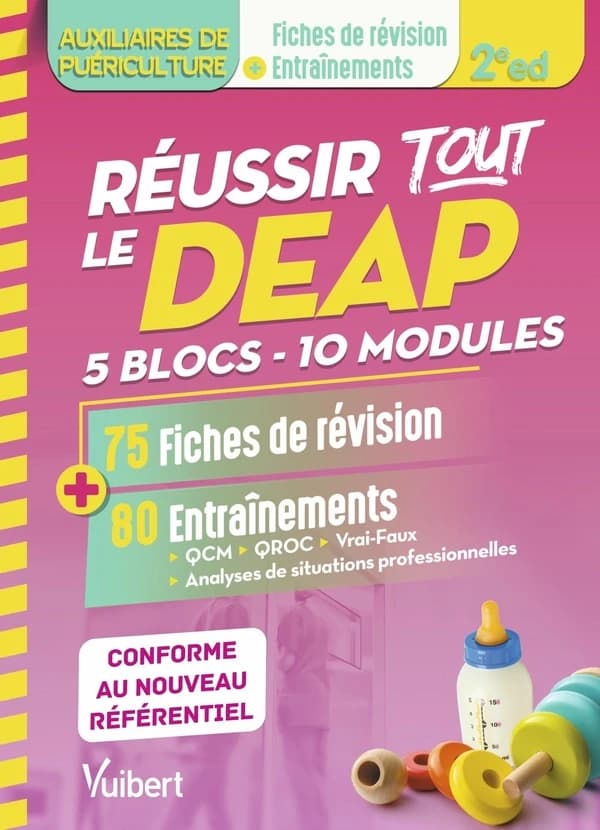 Réussir tout le DEAP : 5 blocs, 10 modules : en 75 fiches de révision et 80 entraînements (2e éd.) Frédérique Jaquet