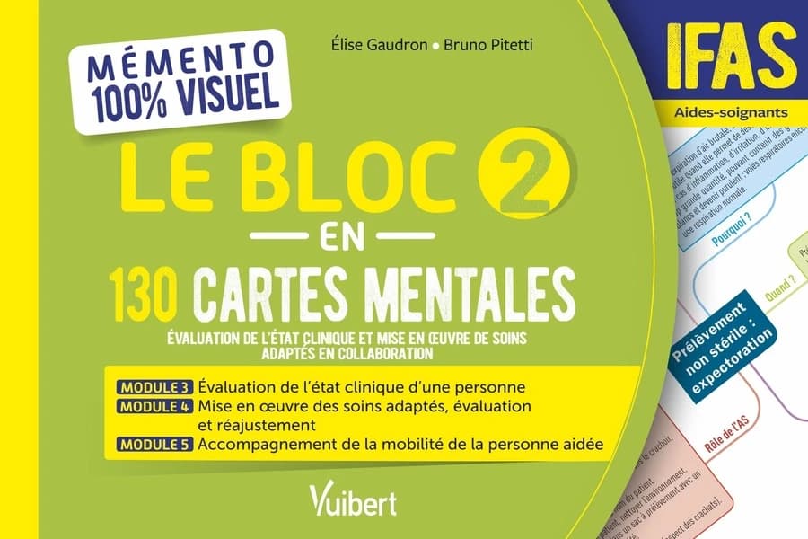 Le bloc 2 en 130 cartes mentales : IFAS aides-soignants