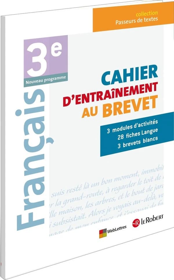 Français 3e : nouveau programme