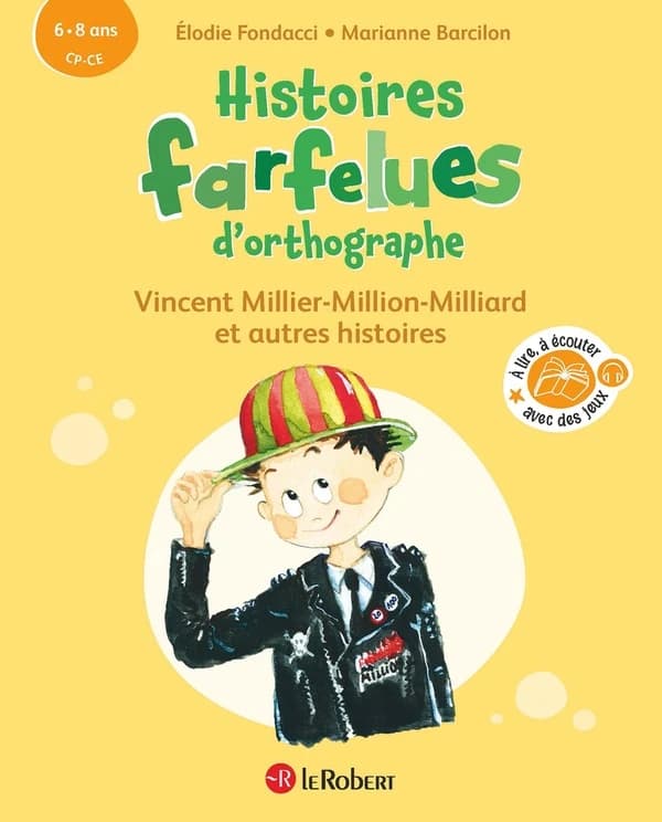 Histoires farfelues d'orthographe - Vincent Millier-Million-Milliard et autres h : CP-CE
